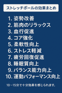 ストレッチポール効能まとめ